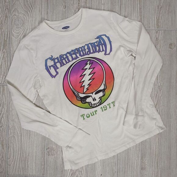 Old Navy Tops - Old Navy Grateful Dead Spring East Coast Tour 1977 Long Sleeve T-Shirt Small